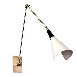 2 Brass Athena Calderon SCICCOSO Italian wall lamp sconces